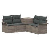  Set sofe 5 kom. Siva i tamno siva Poli Rattan i čelik | shoptok.hr