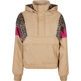 Urban Classics Women's jacket AOP Mixed Pull Over Unionbeige/dark/w. | Shoptok.si