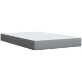 vidaXL Boxspring postelja z vzmetnico svetlo siva 120x190 cm blago | Shoptok.si