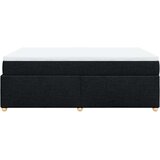  Krevet s oprugama i madracem crni 140 x 190 cm od tkanine | shoptok.hr