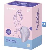 Satisfyer Pearl Diver - zračni klitorisni vibrator za polnjenje (viola) | Shoptok.si