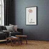  Slika - Connected in the Clouds (1 Part) Vertical 60x90 U crnom drvenom okviru | shoptok.hr