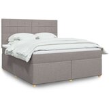  Krevet s oprugama i madracem smeđesivi 180x200 cm tkanina | shoptok.hr