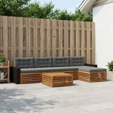  Set vanjskih sofa 6 pcs Prirodna i antracit 79 x 79 x 37 cm | shoptok.hr