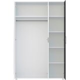 XXXL Omara Za Oblačila Jan, Bela, Antracit | Shoptok.si