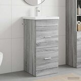  Kupaonski umivaonik s sudoperom Siva Sonoma 42 x 40 x 84,5 cm | shoptok.hr