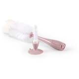 BabyOno Silikonska krtača za stekleničke in dude, pastelno roza | Shoptok.si