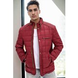 Dewberry M8640 MEN'S COAT-BURGUNDY-1
