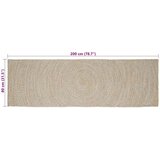  Tepisi za područja Prirodna i bijela 80 x 200 cm Juta | Eponuda.com