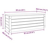  Kutija za spremanje s pohranom Vosak smeđa 89 x 36 5 x 33 cm | shoptok.hr