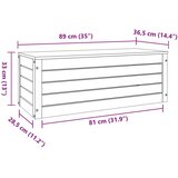  Shranjevalna škatla z vrati Voskast rjav 89 x 36,5 x 33 cm, (5000155869) | Shoptok.si