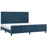  Okvir za krevet bez madraca tamnoplavi 200x200 cm baršunasti | shoptok.hr