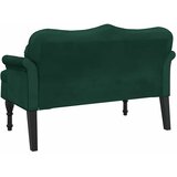  Klupa s jastucima tamnozelena 120,5x65x75 cm baršunasta | shoptok.hr