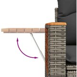  6-dijelni set vrtnih sofa od poliratana s jastucima sivi | shoptok.hr