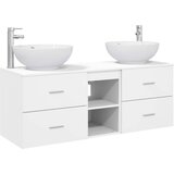  Set namještaja za kupaonicu 3 kom. Bijela 49,5 x 44,5 x 65 cm | shoptok.hr