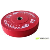 MANIDEA bumper ploče u boji experience fitness 2 x 25 kg crvena