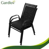 Gardlov set vrtnih stolica, 2 kom, metalni okvir, crne | shoptok.hr