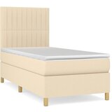 Maison Chic Box spring postelja - Vzmetna postelja z vzmetnico krem 80x200 cm blago SL19157, (21880477) | Shoptok.si
