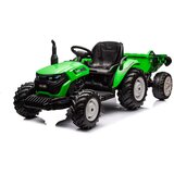Lean_Toys Otroški traktor 24V s prikolico svetlo zelena | Shoptok.si