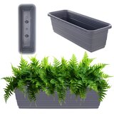 KADAX balkonski cvetlični lonec cvetlični lonec 50 cm antraciten cvetlični lonec (5000352959) | Shoptok.si