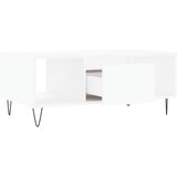  Stolić za kavu bijeli 90 x 50 x 36,5 cm od konstruiranog drva | shoptok.hr