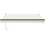 Tenda na uvlačenje krem 3,5 x 2,5 m od tkanine i aluminija | shoptok.hr