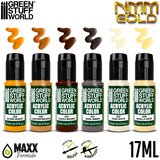 Green Stuff World Paint Set - NMM Gold | Set Akrilnih Boja x6 | Eponuda.com