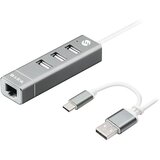 S-link adapter Svapp SV-U222 Tipe-C & USB 2.0 3 porta USB | ePonuda.com