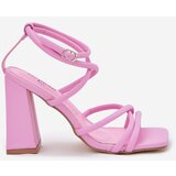 Boto Women's heeled sandals with straps pink Ciarilora | ePonuda.com