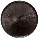 DESERTNI TANJUR ASTRA 21X2CM STAKLO CRNI