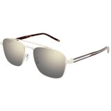 Saint Laurent SL665 005 ONE SIZE (56) Bež/Srebrna Cene