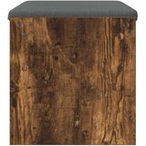  Klupa za hodnik s jastukom Dimljeni hrast 63 x 38 x 40 cm | shoptok.hr