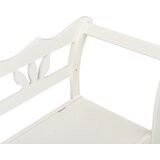  Klupa bijela 107 x 45 x 75,5 cm od masivne jelovine | shoptok.hr