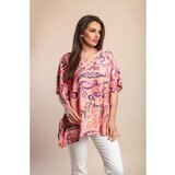 Fenzy Bluza S Printom Za Veće Veličine, Ružičasta | shoptok.hr