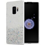 Cadorabo Case, združljiv s Samsungom v prozornem z bleščicami - zaščitnim pokrovom, narejen iz fleksibilnega silikona TPU s penečimi bleščicami, (20576042) | Shoptok.si
