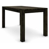  Hrastov stol 140 x 80 cm, crni sa srebrnim efektom | shoptok.hr