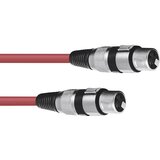Omnitronic 30220900 XLR priklučni konektor [1x XLR vtič 3-polni - 1x XLR vtičnica 3-polna] 1.50 m rdeča, (20427995) | Shoptok.si