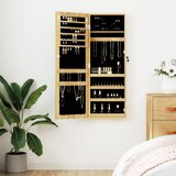 vidaXL Zidni ormarić za nakit s ogledalom 37 5 x 10 x 106 cm Cijene