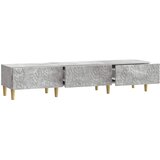 TV ormar 147 x 34,5 x 30 cm Betonska siva Konstruirano drvo | Shoptok.si