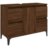 Ormarić za umivaonik boja Smeđi hrasta 80x33x60 cm drveni | shoptok.hr