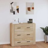  Komoda boja hrasta sonome 80 x 33 x 70 cm od konstruiranog drva Cijene