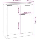  Komoda boja dimljenog hrasta 60x30x70 cm od konstruiranog drva | Eponuda.com