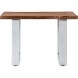  Stolić za kavu sa živim rubovima 60x60x40 cm od bagremovog drva | Shoptok.si