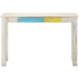  Konzolni stol bijeli 115 x 35 x 77 cm od grubog drva manga | shoptok.hr