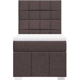  Krevet s oprugama i madracem tamnosmeđi 90 x 200 cm od tkanine | shoptok.hr