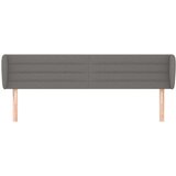  Vzglavje z ušesi temno sivo 183x23x78/88 cm blago, (20936087) | Shoptok.si