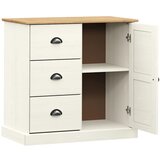  Komoda s ladicama VIGO 78x40x75 cm bijela od masivne borovine | shoptok.hr