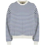 Urban Classics Sweater majica safirno plava / prljavo bijela