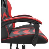  Igraća stolica crno-crvena od umjetne kože - Crna i crvena 1 Bez naslona za noge | shoptok.hr