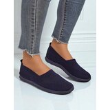 Resti Lyra Navy Blue Women's Moccasins Breathable Fabric Flat Sole | Shoptok.si